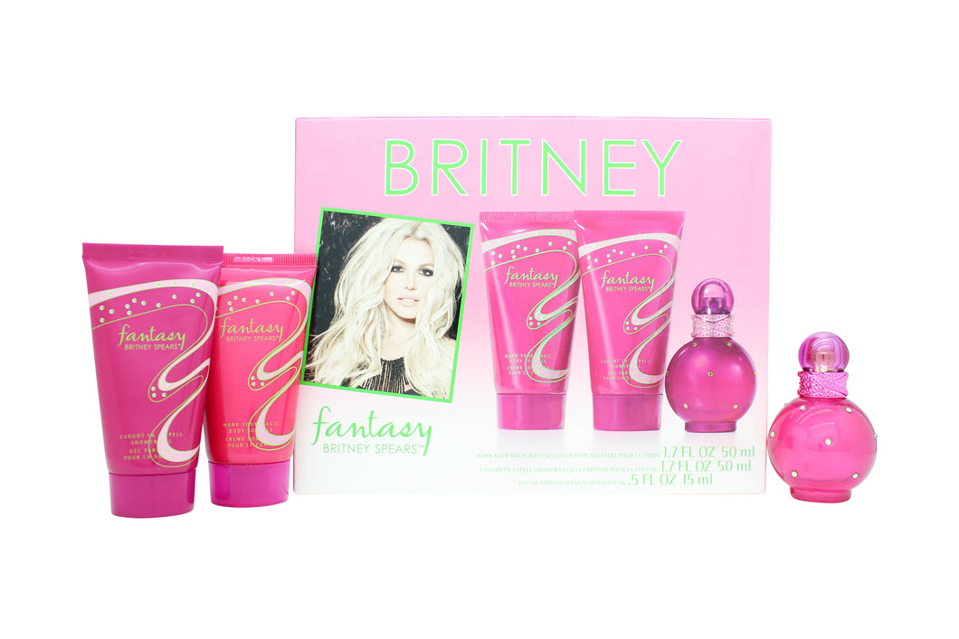 Britney Spears Fantasy Gift Set 15ml EDP + 50ml Shower Gel + 30ml Body Souflee