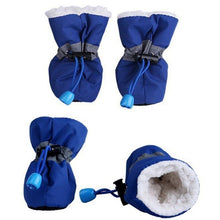 Load image into Gallery viewer, 4pcs Pet Winter Warm Soft Cashmere Anti-skid Rain/Snow Shoes
