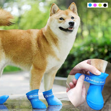 Load image into Gallery viewer, Pet Dog Rainshoes Waterproof Silicone Dog Shoes Anti-skid Boots For Small Medium Large Dogs and Cats
