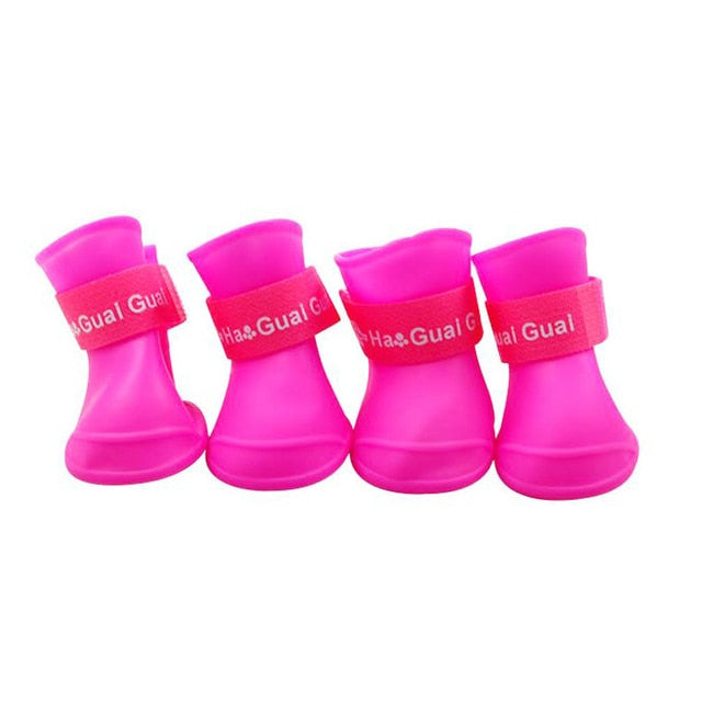 Pet Dog Rainshoes Waterproof Silicone Dog Shoes Anti-skid Boots For Small Medium Large Dogs and Cats