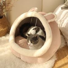 Load image into Gallery viewer, Sweet Cozy Cat Bed - Washable Warm Pet Basket
