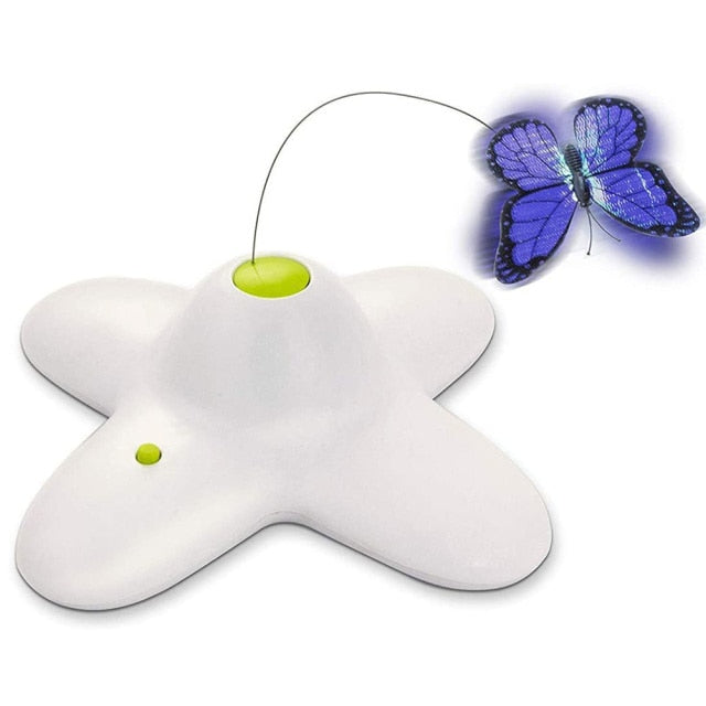 Automatic Cat Toy 360 Degree Rotating Motion Activated Butterfly
