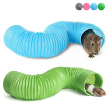 Load image into Gallery viewer, Small Pet Fun Tunnel Telescopic 100cm Pipe Guinea Pig and Hamster Toys
