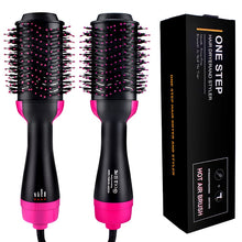 Load image into Gallery viewer, One Step Hair Dryer &amp; Volumizer Salon Hot Air Paddle Styling Brush
