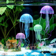 Load image into Gallery viewer, Colourful Artificial Glowing Effect Jellyfish for fish tank
