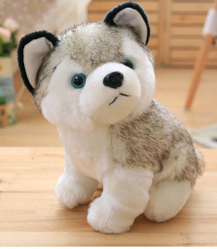 Kawaii Puppy Stuffed Toys 18cm23cm Cute Simulation Husky
