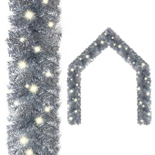 Load image into Gallery viewer, Christmas Garland with LED Lights 5 m Black
