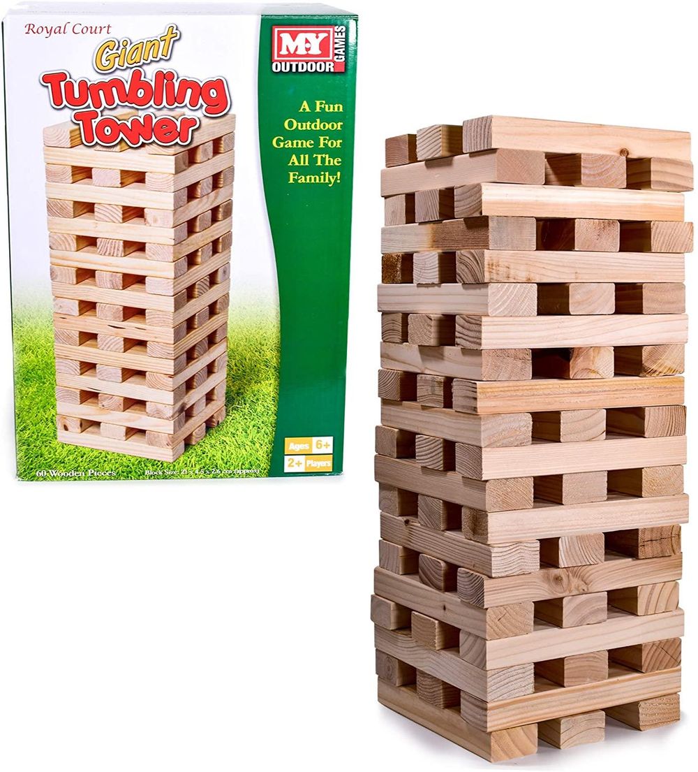 M.Y Outdoor Games - Giant Tumbling Tower - Family Garden Games