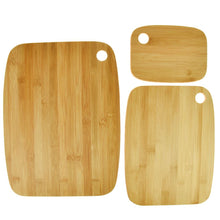 Load image into Gallery viewer, Bamboo Chopping Board Set Solid Wooden Cutting Serving Platter Kitchen Food
