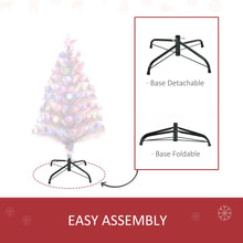 Load image into Gallery viewer, 3FT Pre-Lit Artificial Christmas Tree w/ Fibre Optic LED Lights Xmas White
