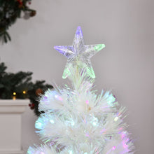 Load image into Gallery viewer, 4 Feet Prelit Artificial Christmas Tree with Fiber Optic LED Light White
