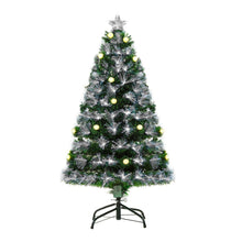 Load image into Gallery viewer, 4ft White Light Christmas Tree 90 LEDs Star Topper Tri-Base Pre-Lit Home
