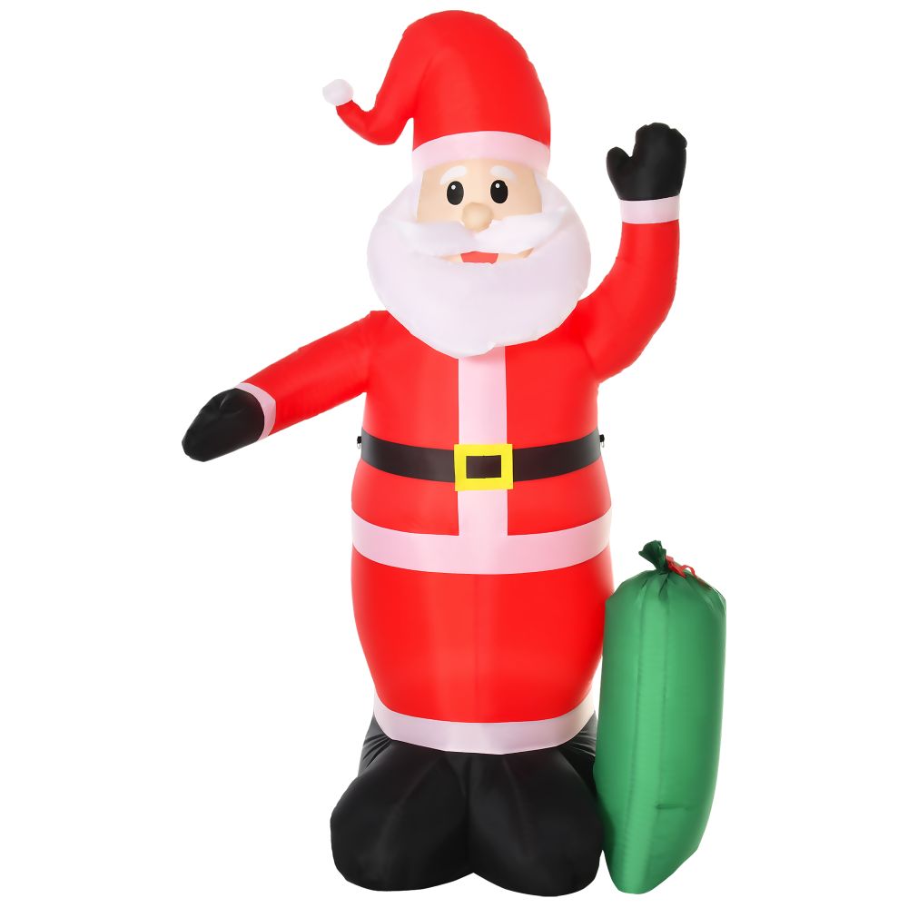 7.5ft Inflatable Christmas Santa Claus with LED Air Blown Outdoor Yard Deco