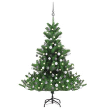 Load image into Gallery viewer, Nordmann Fir Artificial Christmas Tree LED&amp;Ball Set Green 120cm - 210cm
