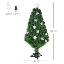 Load image into Gallery viewer, 4FT Prelit Artificial Christmas Tree Fiber Optic LED Xmas Foldable Feet Green
