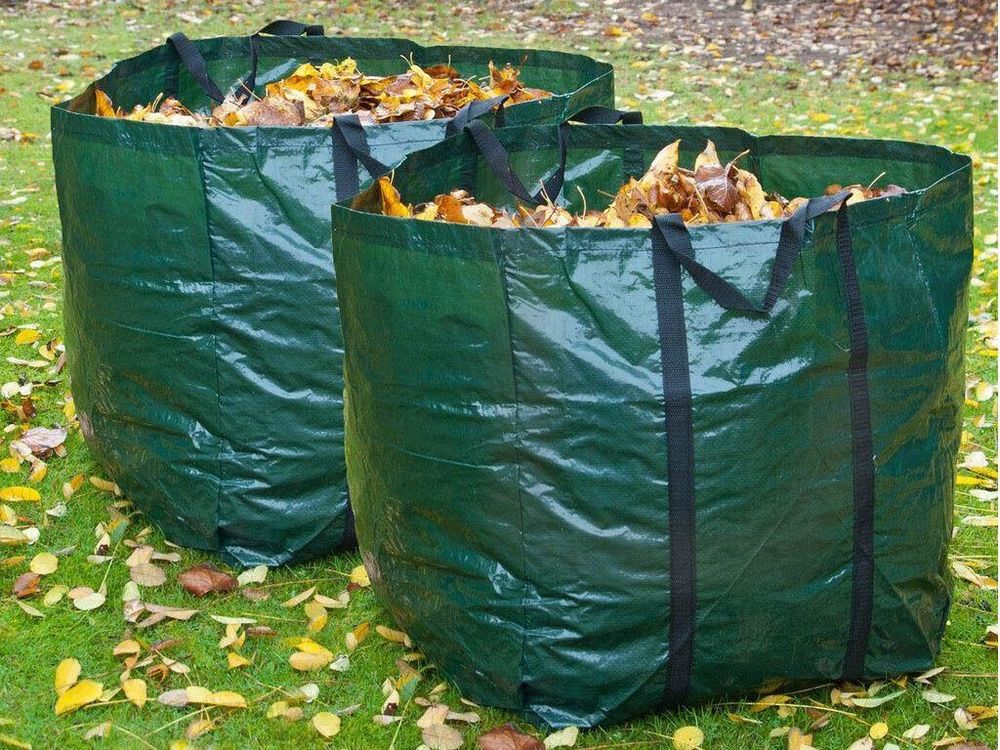 2 X Heavy Duty Garden Bag Waste Weeds Leaves Bin Cutting Refuse Sack Bag 150L