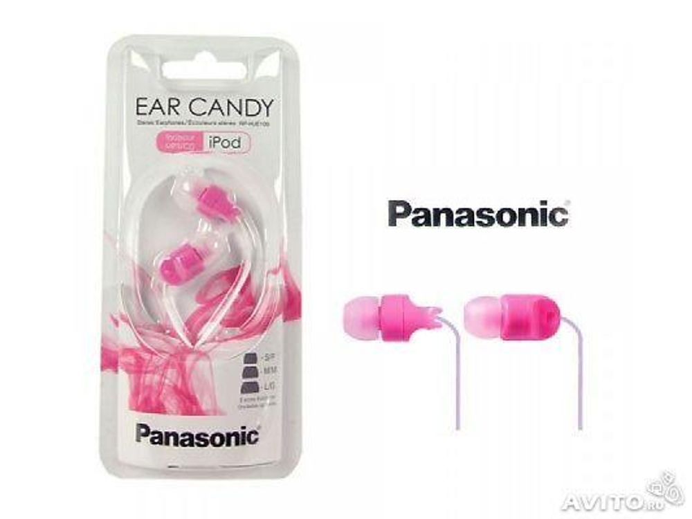 Panasonic Ear Candy Earphones - Pink