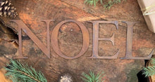 Load image into Gallery viewer, Rustic rusty NOEL mantle CHRISTMAS Lettering sign decoration
