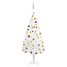 Load image into Gallery viewer, Artificial Christmas Tree with LEDs&amp;Ball Set White 65 cm to 240cm
