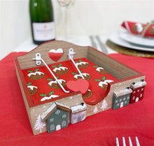 Load image into Gallery viewer, Christmas House Napkin Holder 18cm
