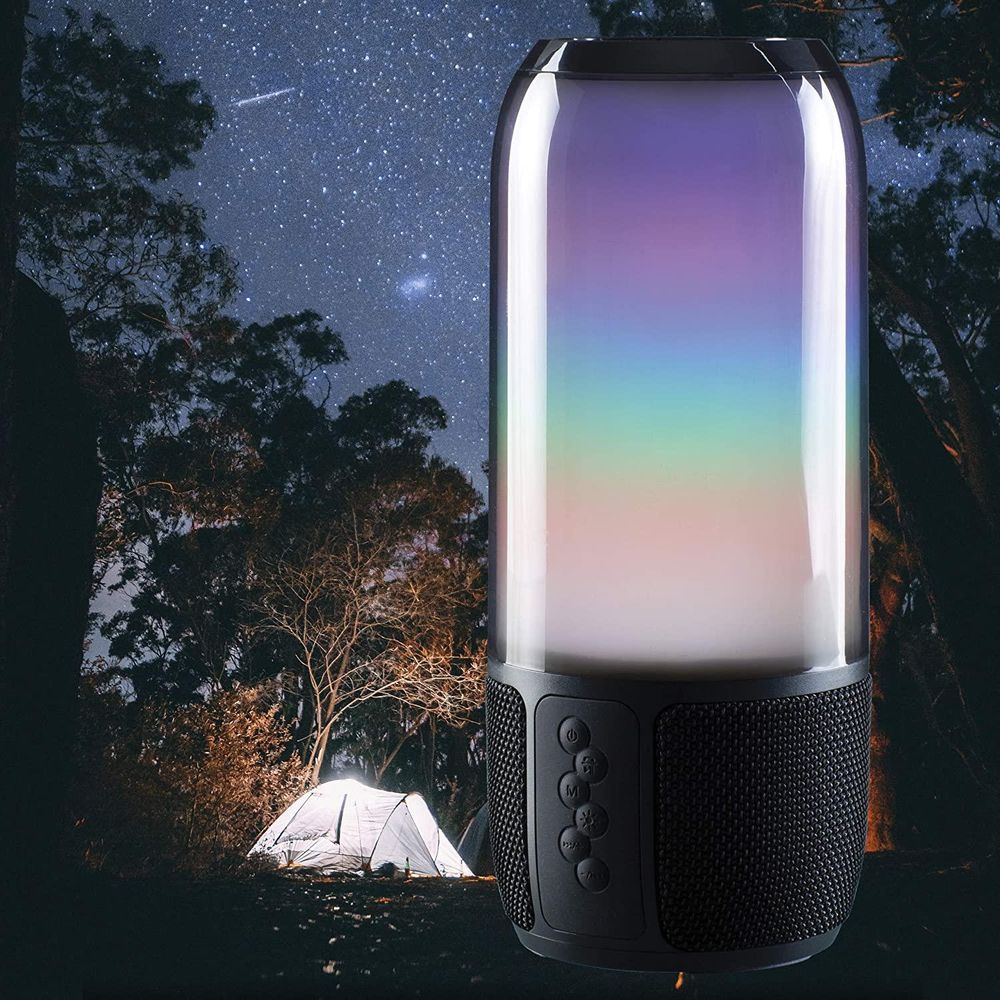 Daewoo Soundglow Bluetooth Speaker Multi-Coloured LED Bluetooth Aux 1800mA Battery 6W Power Audio Output