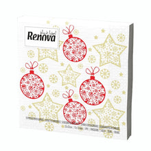 Load image into Gallery viewer, Renova 3 Ply Square Printed Party Serviettes Tissues Paper Napkins
