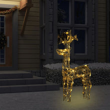 Load image into Gallery viewer, Reindeer Christmas Decoration 90 LEDs 60x16x100 cm Acrylic
