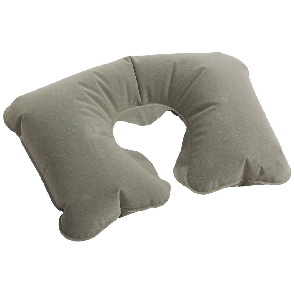 VNew Inflatable Neck Travel Pillow Cushion Head Rest Support Air Camping Car | ZIZ001394 GREY