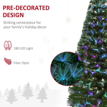 Load image into Gallery viewer, 5FT Multicoloured Artificial Christmas Tree Fibre Optic Lights Star Holder
