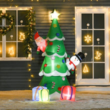 Load image into Gallery viewer, 7FT Christmas Inflatable Tree LED Lighted for Indoor Outdoor Decoration
