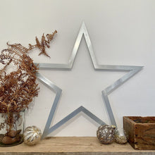 Load image into Gallery viewer, Large Steel Star / Christmas Decorations / Vintage Style Decor
