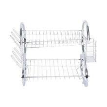 Load image into Gallery viewer, 1Pc New Design 2 Tiers Home Kitchen Dish Plate Bowl Cup Drying Rack Drainer Holder Organizer
