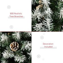 Load image into Gallery viewer, 6FT Artificial Christmas Tree Pine Cones Xmas Home Deco Automatic Open Green
