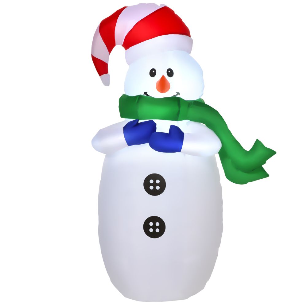 4ft Inflatable Standing Christmas Deco Large Waterproof Snowman LED Inflator