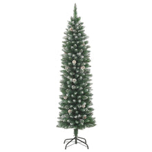 Load image into Gallery viewer, Artificial Slim Christmas Tree with Stand 120 cm to 240 cm  PVC
