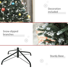 Load image into Gallery viewer, 6FT Artificial SnowDipped Christmas Tree White Berries Star Topper Branch Green
