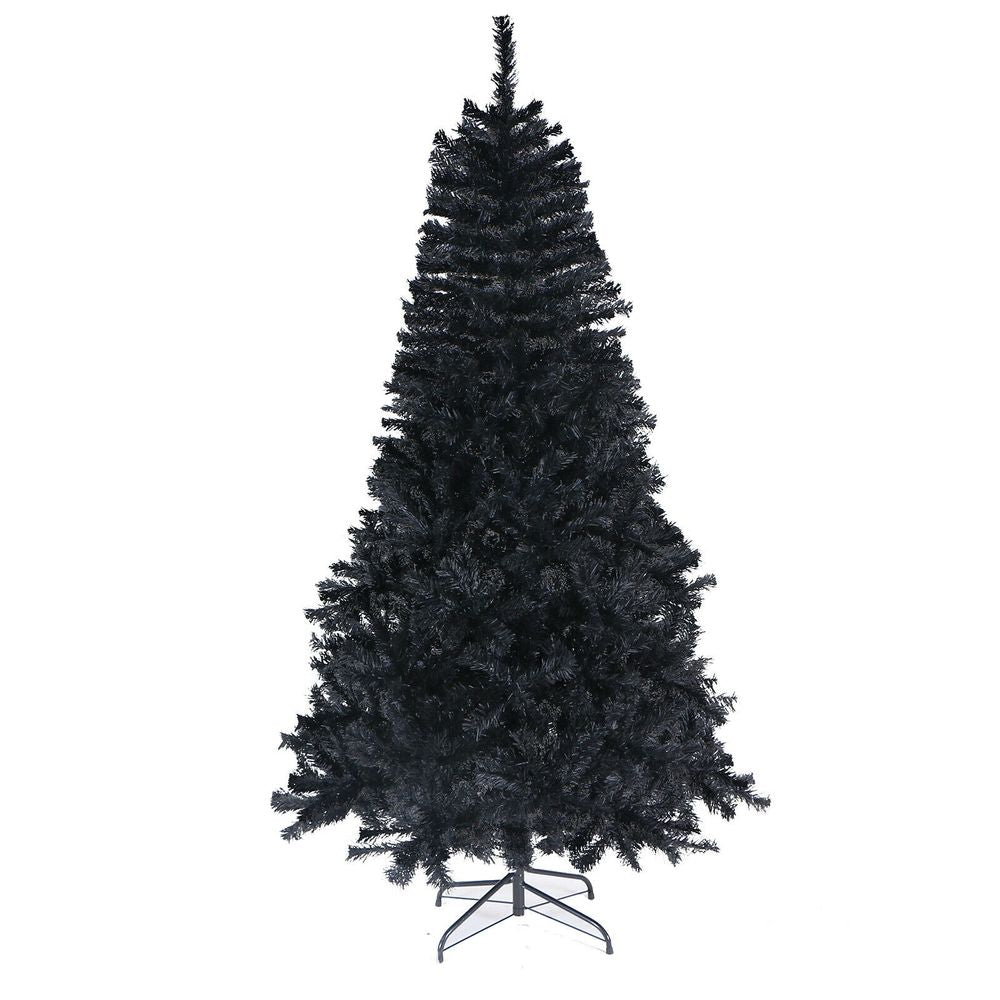 6FT BLACK Colorado ARTIFICIAL Christmas Tree - Metal Stand