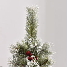 Load image into Gallery viewer, 5ft Indoor Christmas Tree Artificial Berry Xmas Deco Metal Stand and 184 Tips
