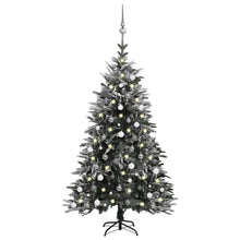 Load image into Gallery viewer, Artificial Christmas Tree LEDs&amp;Ball Set Green 120 cm to 180 cm PVC&amp;PE
