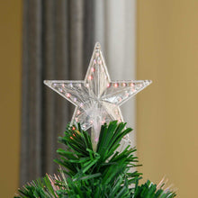 Load image into Gallery viewer, Pre-Lit Fibre Optic Artificial Christmas Tree Tree Topper Multi-Colour 4ft
