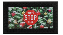 Load image into Gallery viewer, BRAMHALL 45X75CM LED &amp; MUSIC SANTA STOP HERE DOORMAT
