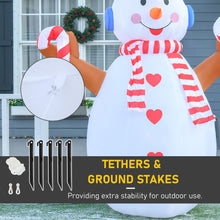 Load image into Gallery viewer, 8ft Christmas Inflatable Snowman with Candy Rotating Lighted Indoor Outdoor
