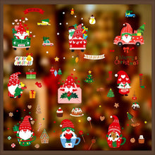 Load image into Gallery viewer, 9 Sheets Christmas Window Stickers Double-side PVC Reusable Window Cling
