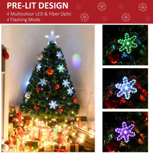 Load image into Gallery viewer, 3FT Green Fibre Optic Artificial Christmas Tree LED Snowflakes Fireproofing
