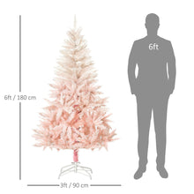 Load image into Gallery viewer, 6FT Pink Artificial Christmas Tree Metal Stand Fully Pretty Home Office Joy
