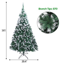 Load image into Gallery viewer, 7FT Spray White PVC Christmas Tree 870 Branches
