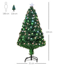 Load image into Gallery viewer, 4FT PreLit Artificial Christmas Tree Fibre Optic Deco LED Light Xmas Deco Green
