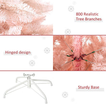 Load image into Gallery viewer, 6FT Pink Artificial Christmas Tree Metal Stand Fully Pretty Home Office Joy
