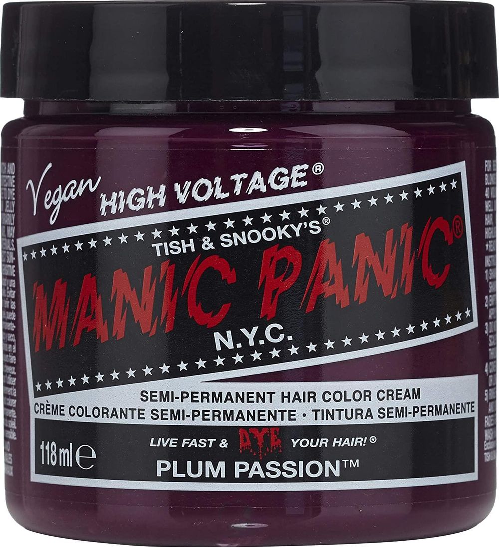 Manic Panic - Plum Passion Classic Creme Semi-Permanent Hair Colour 118Ml