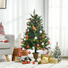 Load image into Gallery viewer, 1.2m 4ft Christmas Tree Entrance  750 Tips  Pre-lit Tree 80 LED with Vase Base
